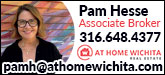 Pam Hesse, At Home Wichita Real Estate Sponsorship Banner